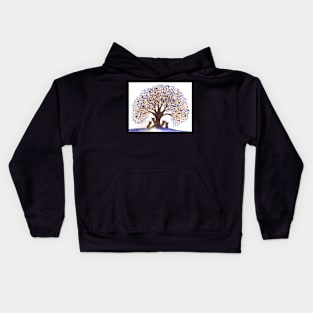 Edmonton Whimsical Tree Cats Kids Hoodie